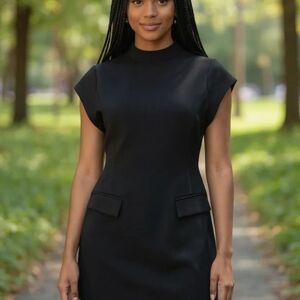 Commense Classic Black Mini Dress